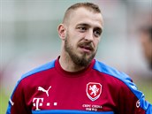 Jiří Skalák na tréninku české fotbalové reprezentace.