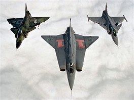 védské nadzvukové letouny Viggen, Draken a Gripen