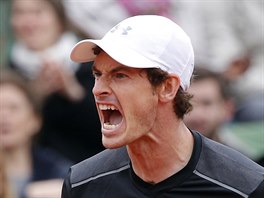 Andy Murray v duelu s Radkem tpnkem.