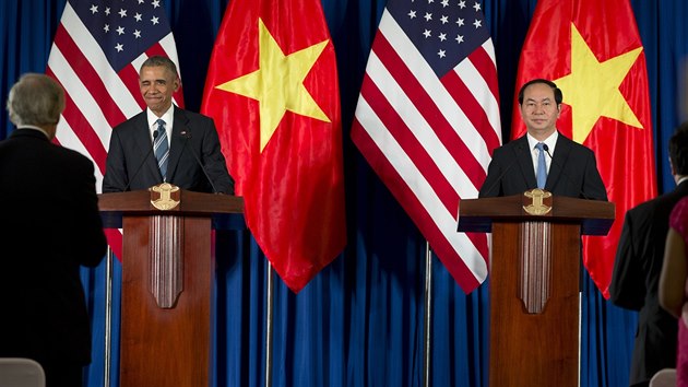 Americk prezident Barack Obama na nvtv Vietnamu. (23. kvtna 2016)