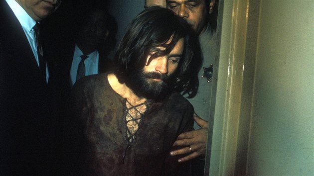 Charles Manson na snmku z roku 1971.