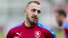 Jiří Skalák na tréninku české fotbalové reprezentace.