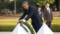 Americký prezident Barack Obama u Hiroimského památníku míru (27.5.2016)