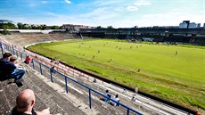 Na brnnském stadionu za Luánkami se v exhibiním utkání stetl výbr...