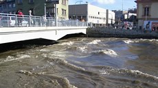 Podkláterský most vydrel nkolik velkých povodní. Tento snímek je z bezna...