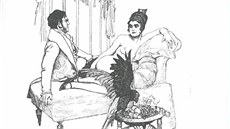 Knihu Ve sladké tísni klína doprovází řada historických erotických ilustrací.