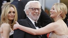 Donald Sutherland na závreném ceremoniálu v Cannes