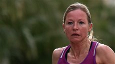 Petra Kamínková b�hem karlovarského p�lmaratonu