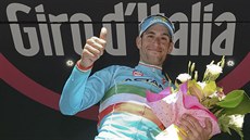 Vincenzo Nibali slaví triumf ve 20. etap Gira.