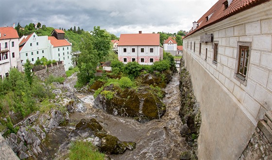Rozvodnná Polenice v eském Krumlov (31. kvtna 2016)