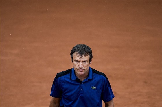 Mats Wilander na tenisové momentce z roku 2014