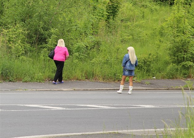 Asi nejslavnjí prostitutky v Dubí. Na výpadovce na Teplice stojí u nkolik...