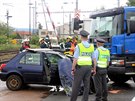 Nehoda na �elezni�n�m p�ejezdu v Chr�stu u Plzn�. (31. kv�tna 2016)