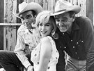 Montgomery Clift, Marilyn Monroe a Clark Gable ve filmu Mustangové (1961)