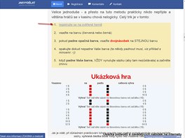 Podvodnk na pkladech ukazuje, jak funguje Martingale. Tvrd, e dky...