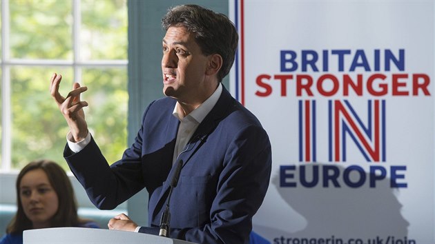 Za setrvn Britnie v EU se postavil i nkdej pedseda labourist Ed Miliband.