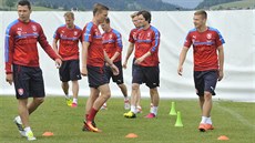 Marek Suchý (vpravo), David Limberský, Bo�ek Do�kal, Vladimír Darida, Ladislav...