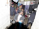 Zátah na migranty v libyjském Tripolisu (17. dubna 2016)