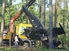 Letadlo UL Albi 39 skonilo v lese.