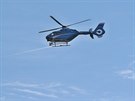 Hledání zdroje radioaktivního záení zaal vrtulník Eurocopter, který je...