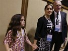 Salma Hayeková, její dcera Valentina a manel Francois-Henri Pinault (Vatikán,...