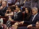 Salma Hayeková, její dcera Valentina a manel Francois-Henri Pinault a George...