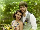 Herci Michaela Doubravová a Roman Tome se vzali 1. ervna 2016.