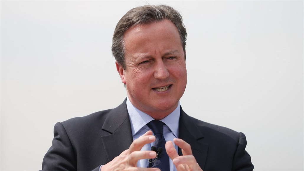 David Cameron během vystoupení v Londýně (7. června 2016)