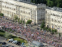 "Z ulic a námstí, kde se kdysi zrodilo hnutí Solidarita, vyzýváme Evropu, aby...