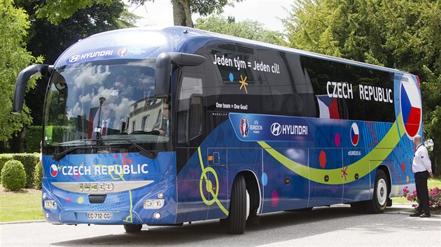 Autobus eskch fotbalist na Euru 2016