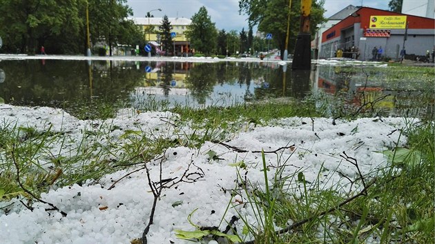 Fotografie Jana Szturce pibliuj, jak vypadal Havov, kdy jej  na Den dt postihl pvalov d隝.