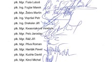 Otev�ený dopis 17 policist� ÚOOZ ministrovi vnitra Milanu Chovancovi (9. �ervna...