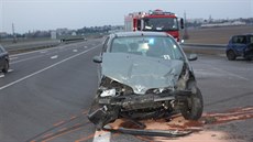 Toto je jedno z rizikových míst na obchvatu Chrudimi.