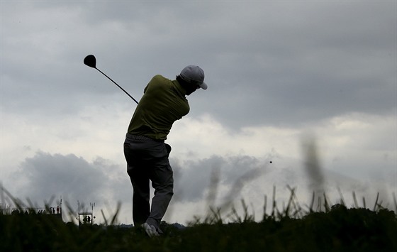 Andrew Landry v 1. kole golfového US Open.