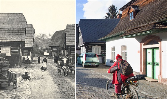 Zvdavá ulika v Jilemnici v roce 1907 a v souasnosti