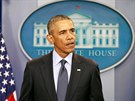 Americký prezident Barack Obama na tiskové konferenci po stelb v Orlandu...