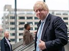 Nkdejí starosta Londýna Boris Johnson bhem setkání s volii ped referendem...