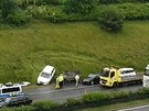 Nehoda na dálniním obchvatu Plzn u Letkova