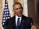Barack Obama promluvil o masakru v Orlandu po zasedání Rady národní bezpenosti...