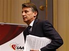 Prezident Mezinárodní atletické federace IAAF Sebastian Coe pichází na...