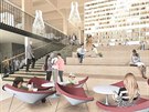 Vizualizace novostavby krajské knihovny, která by měla v budoucnu stát v...