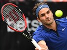 Roger Federer returnuje v semifinále turnaje ve Stuttgartu.
