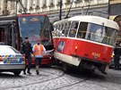 V centru Prahy se srazily tramvaje