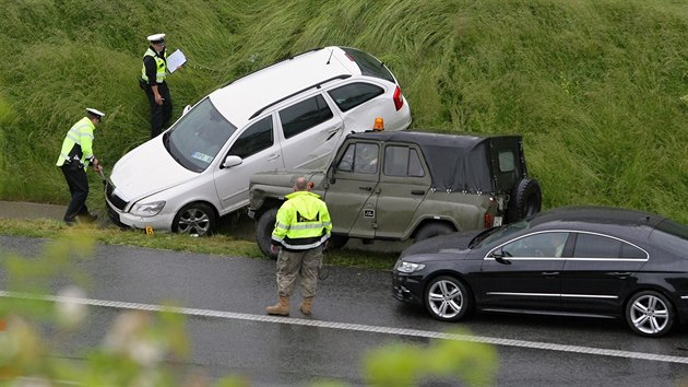 Nehoda na dlnici D5 - Letkov u Plzn (15. 6. 2016)