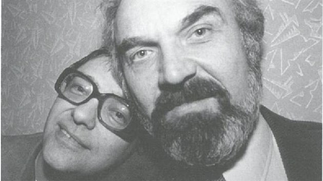 Miloň Čepelka se Zdeňkem Svěrákem na přelomu sedmdesátých a osmdesátých let.