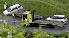 Nehoda na dálnici D5 - Letkov u Plzn� (15. 6. 2016)