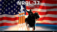 Logo mise rakety Delta IV Heavy s druicí NROL-37.