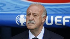 Trenér panlských fotbalist Vincente del Bosque bhem utkání mistrovství...