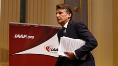 Prezident Mezinárodní atletické federace IAAF Sebastian Coe pichází na...