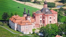 Bazilika Navštívení Panny Marie na Svatém Kopečku v Olomouci. Poutní areál je nově národní kulturní památkou